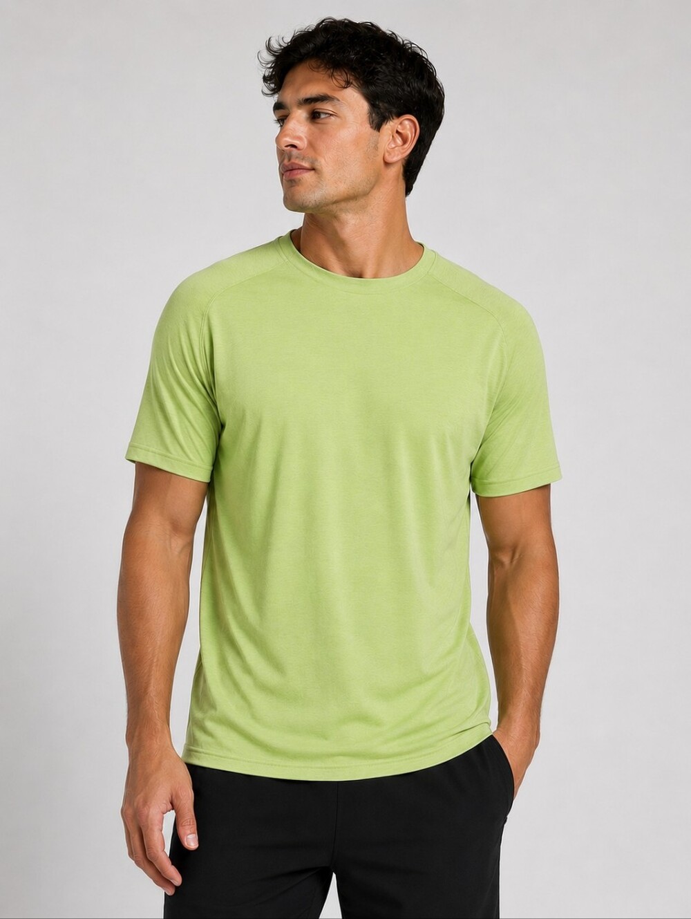 DSG Men's Neon Pear Heather Green Short Sleeve Movement Tee Size Med, L, XXL New